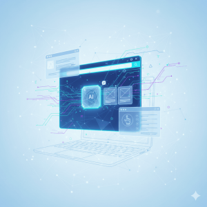 Imagem ilustrativa do ChatGPT Atlas, navegador inteligente da OpenAI